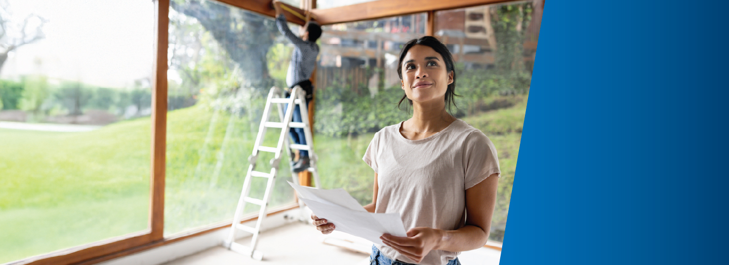 Couple completing home renovations