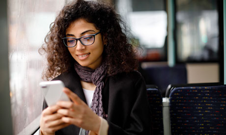 Woman using Smartphone