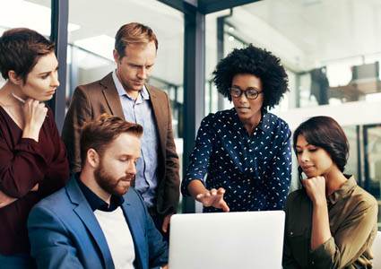 group of people in a meeting room